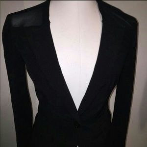 Material Girl black mesh Blazer